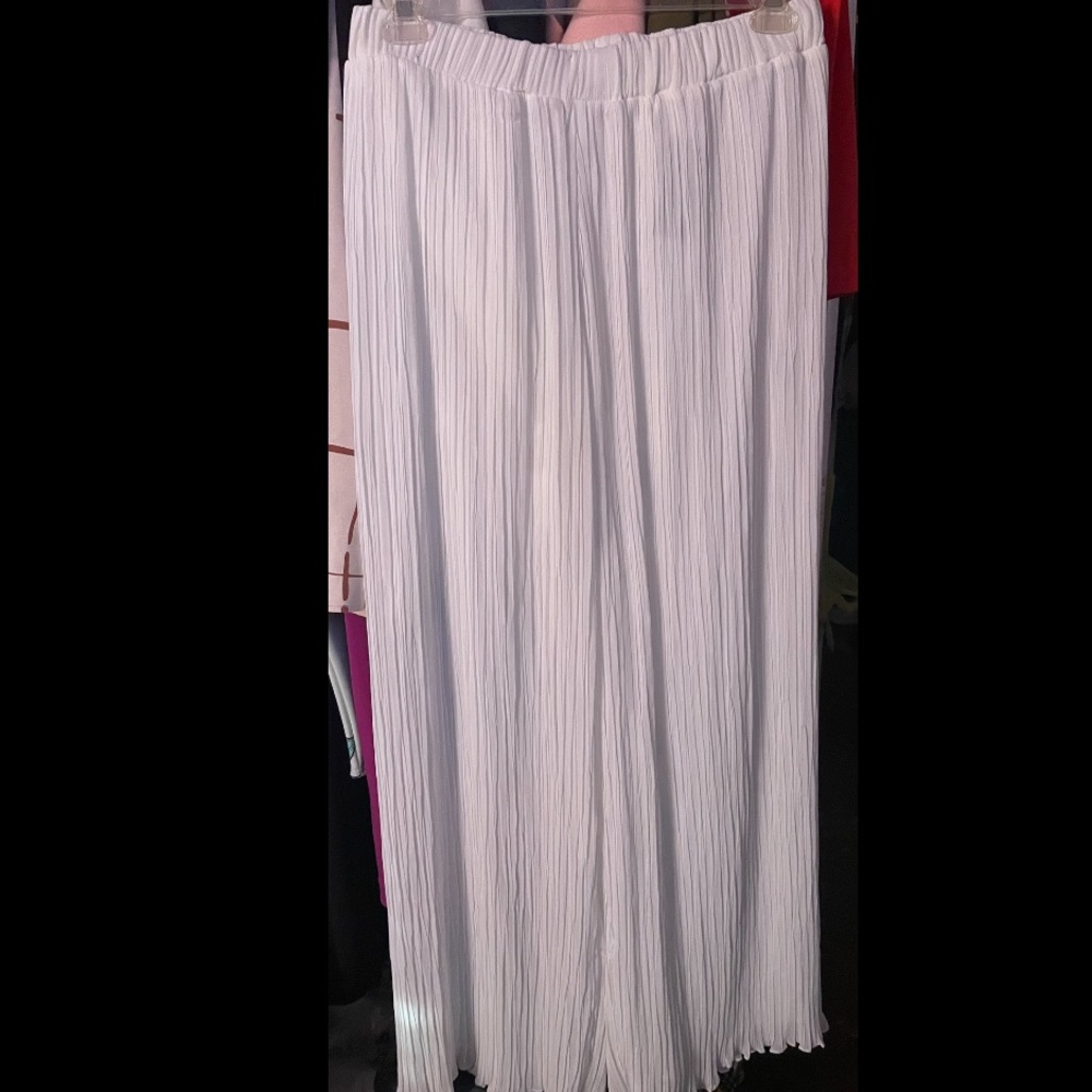 Wide Leg White Pants